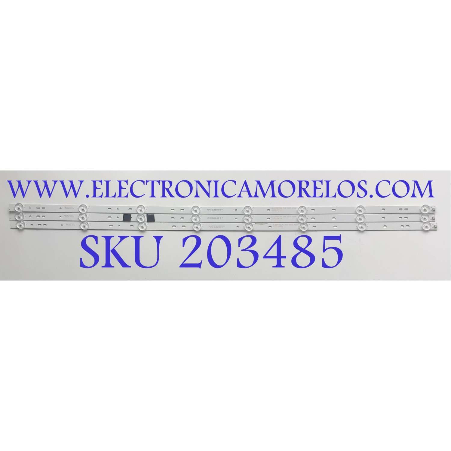KIT DE LEDS ORIGINAL PARA TV SCEPTRE / QUARONI / 3 PIEZAS / NUMERO DE PARTE DLED43DCZN / DLED43DCZN 3X8 0010 A06K / 1.17.01.0000041-000 / DLED43DCZN 3X8 0003 A06K / MODELO Q43DFHDS8-Q / N43